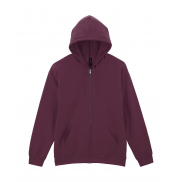 Bluza na zamek z kapturem Softstyle Midweight - maroon