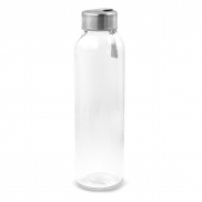 Szklana butelka 500 ml z kolorową wstążką | Viivi - szary