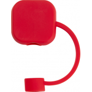 Sip silikonowa osłona słomki , czerwony