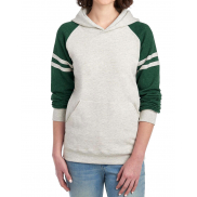 Bluza z kapturem NuBlend Varsity Colour-Block - oatmeal heather / forest green heather