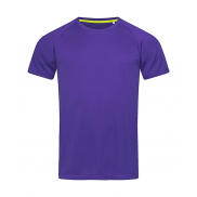 Koszulka męska Active 140 Raglan - deep lilac