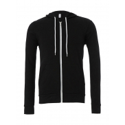 Bluza z kapturem na zamek Unisex - black