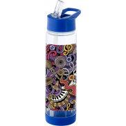 Butelka z koszyczkiem Tutti frutti, biały, niebieski