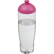 Bidon H2O Tempo® o pojemności 700 ml z wypukłym wieczkiem, biały, różowy