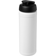 Bidon Baseline® Plus o pojemności 750 ml z wieczkiem zaciskowym, biały, czarny
