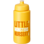 Bidon Baseline® Plus o pojemności 500 ml ze sportowym wieczkiem i uchwytem, żółty