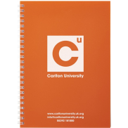 Notatnik Rothko w formacie A5, 50 pages, pomarańczowy, biały