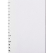 bialy z biala spirala, notatnik A6 , 50 pages, biały