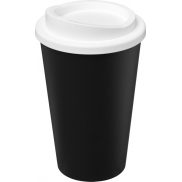 Kubek Americano Eco z recyklingu o pojemności 350 ml, czarny, biały