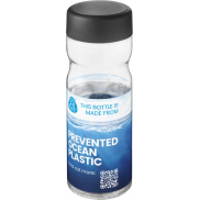 Butelka H2O Active® Eco Base 650 ml screw cap, biały, czarny