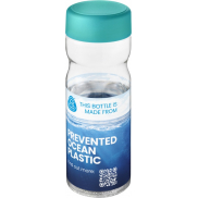 Butelka H2O Active® Eco Base 650 ml screw cap, biały, niebieski