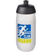 Bidon HydroFlex™ Clear o pojemności 500 ml, czarny, biały