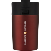 Kubek Jetta izolowany próżniowo i powlekany miedzią o pojemności 180 ml, czerwony