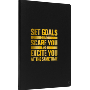 Karst® A5 notatnik w miękkiej oprawie, czarny