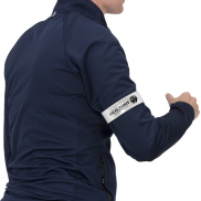 Mats odblaskowa opaska zawijająca się przy uderzeniu, 38 cm, biały