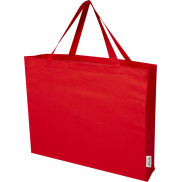Odessa torba na zakupy z bawełny z recyklingu z certyfikatem GRS 220 g/m² 40L, czerwony