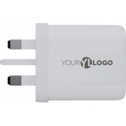 Xtorm XEC067G GaN² Ultra ładowarka ścienna o mocy 67 W — wtyczka brytyjska, biały