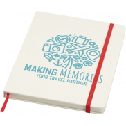 Bass notatnik A5 z recyklingu, z kartkami w linie, czerwony