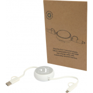 Alasia zwijany kabel do synchronizacji danych i szybkiego ładowania 5 w 1 45 W o długości 100 cm z tworzyw sztucznych i aluminiu