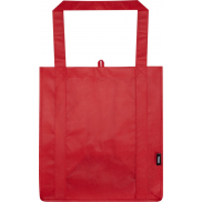 Liberty torba na zakupy z twardym dnem o pojemności 29 l wykonana z włókniny z recyklingu z certyfikatem GRS, czerwony