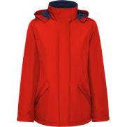 America damska ocieplana kurtka typu parka, roly-2xl, czerwony