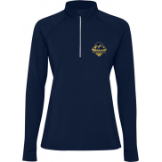 Estambul bluza damska z długim rękawem i zamkiem błyskawicznym na połowie długości, roly-xl, niebieski