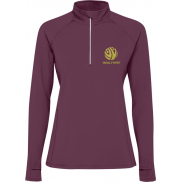 Estambul bluza damska z długim rękawem i zamkiem błyskawicznym na połowie długości, roly-l, fioletowy