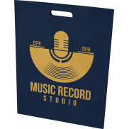 EcoSeal torba na zakupy o pojemności 5 l z włókniny z recyklingu z certyfikatem GRS, niebieski