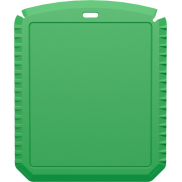 Thrym prostokątna skrobaczka do lodu wykonana z tworzyw sztucznych pochodzących z recyklingu, zielony