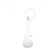 Brelok do kluczy, otwieracz do butelek 'gitara elektryczna' - srebrny