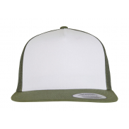 Czapka Trucker - olive/white/loden