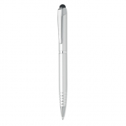 Długopis z rysikiem do ekranu - srebrny