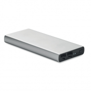 Power bank 10000 mAh - srebrny mat