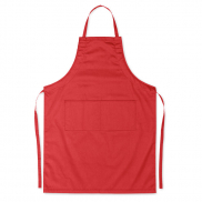 Fartuch kuchenny regulowany - czerwony