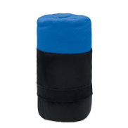 Koc polarowy RPET - niebieski