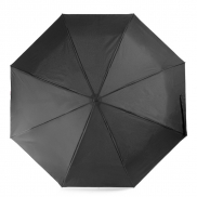 Wiatroodporny parasol manualny RPET, składany | Uksan - czarny