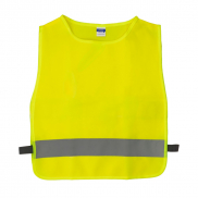 Kamizelka dziecięca odblaskowa | Nestana - żółty