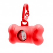 Zasobnik z woreczkami na psie odchody | Zoga - czerwony