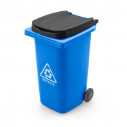 Pojemnik na przybory do pisania „kontener na śmieci” | Erco - niebieski