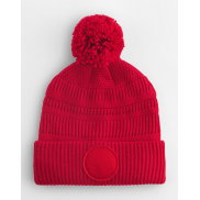 Fan Patch Beanie - classic red