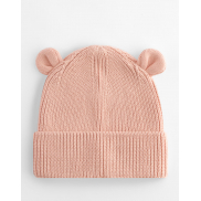 Organic Baby Bear Beanie - peach