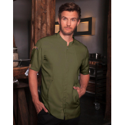 Short-Sleeve Chef Jacket Green-Generation - moss green