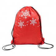 Worek na prezenty pod choinkę Glitter, czerwony