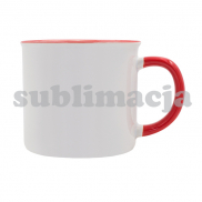 Kubek z powłoką sublimacyjną Ars 400 ml, czerwony