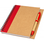 Notes A5 z czystymi stronami z papieru z recyklingu RAVENNA - czerwony