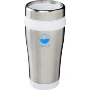 Kubek termiczny Elwood, szary, biały