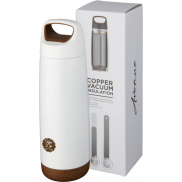 Próżniowo izolowany miedziany bidon Valhalla o pojemności 600ml, biały