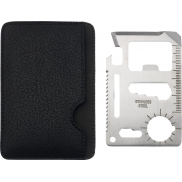 Multinarzędzie karta kredytowa Saki 15 funkcji, szary, czarny