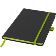 Notes A5 w twardej okładce Colour-edge, czarny, zielony