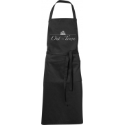Fartuch Viera z 2 kieszeniami, czarny